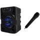 Bocina Bluetooth Portátil 4″ Luz LED GTS-1637 - T3525